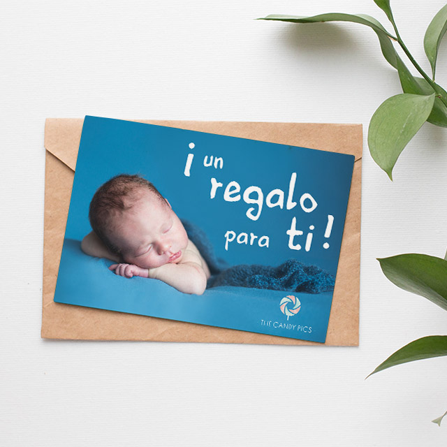 Tarjeta regalo para una sesión de fotos